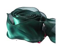 Cinta de organza y gasa, Polycotton Organza Ribbon 10 Yards 5cm Width A15 for Craft Flowers Bouquets Garlands Wedding Gift Wrapping 1 Roll