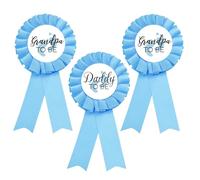 Cinta de papá para ser, recuerdos de fiesta de baby shower para papá, padre del novio, papá futuro padre, revelación de género, baby shower, azul