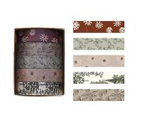 Cinta de papel con estampado de bosques y plantas, cinta de Washis retro para artistas decorativos, suministros de álbumes de recortes, bosques, impresión de plantas, arte retro decorativo