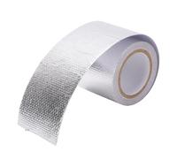 Cinta de Papel de Aluminio, 5 Cm X 5 M Resistente a Altas Temperaturas con Adhesivo Fuerte para Aislamiento Industrial del de Escape del Compartimiento del Motor Automotriz