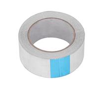 Cinta de papel de aluminio Adhesivo térmico plateado 20 metros de largo 20 mm de ancho para reparación de conductos Aislamiento Barra de alta temperatura Aplicación firmemente (50 mm de ancho)