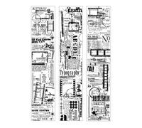 Cinta de papel de estilo retro, diseño de manuscrito, Washis, decorativo, para artistas, álbumes de recortes, calcomanía decorativa, estilos retro, cuenta de mano