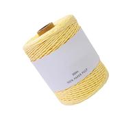 Cinta de papel de rafia para manualidades, 3.28 yardas, 1.5 mm de ancho, cordel de papel de embalaje para envolver bolsas, sombreros, cestas y decoración, hilo de rafia de ganchillo