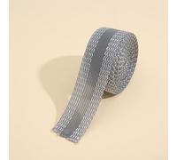 Cinta de para pantalones, fijador de longitud de pantalón ajustable, cinta de dobladillo con plancha, acortadora de puños sin costura, cinta adhesiva de tela permanente, 1 m x 2,5 cm, (gris)