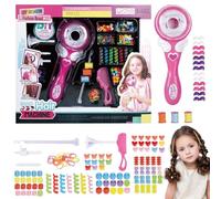 Cinta de pelo automática, máquina de trenzar eléctrica, herramienta de peinado multifuncional 3 en 1 para trenzas francesas, holandesas y básicas, juguete de salón de belleza fácil de usar para