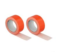 Cinta de pickleball resistente de 20 m para líneas de bádminton y tenis, marcadores de mano para gimnasio, restaurante, suelos naranja (2 unidades, color naranja)