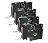 Cinta de Plantilla Compatible con Cinta de Plantilla no Adhesiva móvil Ste 141 151 161 Metal Grabado electrolítico para Fabricante de Etiquetas PT D600(4PK 36mm Ste-161)
