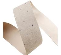 Cinta de plata cepillada de 25 mm y 38 mm de ancho para lazos de pelo hechos a mano, manualidades y costura, 9,1 m (Color1,S)