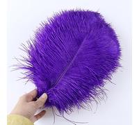 Cinta de Plumas Cola, Flecos, 10 unids/Lote, decoración del hogar for Bodas, Centro Mesa, Manualidades, Plumaje(Deep Purple)