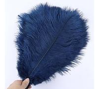 Cinta de Plumas Cola, Flecos, 10 unids/Lote, decoración del hogar for Bodas, Centro Mesa, Manualidades, Plumaje(Navy Blue)