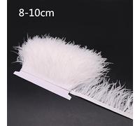 Cinta de plumas de avestruz natural para vestido de novia, plumas decorativas, color gris oscuro, 15-18 cm