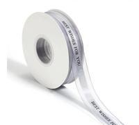 Cinta de poliéster impresa "Mis mejores deseos for ti", cinta for envolver regalos, for decoración de bodas, manualidades, ramos, embalaje, 45 yardas, 25 mm de ancho(SO239 F to PL259 M90)