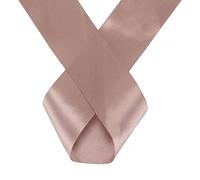 Cinta de poliéster satinado de doble cara de 40 mm x 10 metros para tela, manualidades, lazos para el pelo, envoltura, recuerdos de boda y decoración del hogar, proyecto de costura, oro rosa