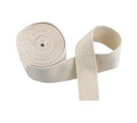 Cinta de poliéster y algodón, Cinta de correa de correas 20 mm 1,3 mm Multicolor 5-20 yardas(Beige,20MM x 10Yards)