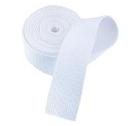Cinta de poliéster y algodón, Cinta de correa de correas 20 mm 1,3 mm Multicolor 5-20 yardas(White,20MM x 10Yards)