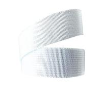 Cinta de poliéster y algodón, Cinta de correa de correas de tapicería de polipropileno Multicolor 38 mm, 5/10/20 yardas(White,38mm/5Yards)