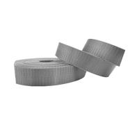 Cinta de poliéster y algodón, Cinta de correa de nailon Multicolor 25-38mm 5-10 yardas for manijas DIY eslingas de equipaje(Gray,25MM x 5 Yard)