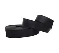 Cinta de poliéster y algodón, Cinta de correa de nailon Multicolor 25-38mm 5-10 yardas for manijas DIY eslingas de equipaje(Black,38MM x 5 Yard)