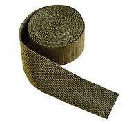 Cinta de poliéster y algodón, Cinta de correas de algodón Multicolor de varios tamaños for coser bolsas de tapicería y sillas(ArmyGreen,38mm x 10Yards)