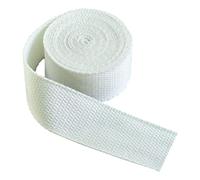 Cinta de poliéster y algodón, Cinta de correas de algodón Multicolor de varios tamaños for coser bolsas de tapicería y sillas(White,38mm x 10Yards)