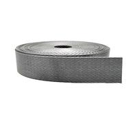 Cinta de poliéster y algodón, Cinta de nailon de 25/38 mm, multicolor, resistente, correa for mochila en espiga, 10 yardas(Gray,25MM)