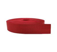Cinta de poliéster y algodón, Cinta de nailon de 25/38 mm, multicolor, resistente, correa for mochila en espiga, 10 yardas(Red,25MM)