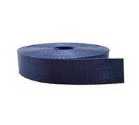 Cinta de poliéster y algodón, Cinta de nailon de 25/38 mm, multicolor, resistente, correa for mochila en espiga, 10 yardas(Dark Blue,25MM)