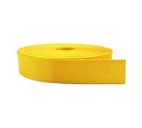 Cinta de poliéster y algodón, Cinta de nailon de 25/38 mm, multicolor, resistente, correa for mochila en espiga, 10 yardas(Yellow,38MM)