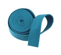 Cinta de poliéster y algodón, Cinta for correa, algodón, 1,3 mm, multicolor, 25 mm x 5-20 yardas(Lake Blue,25MM x 5Yards)