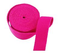 Cinta de poliéster y algodón, Cinta for correa, algodón, 1,3 mm, multicolor, 25 mm x 5-20 yardas(Rose Red,25MM x 5Yards)