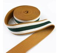 Cinta De Polipropileno Correa de poliéster 38 mm, 1/2/5/10 m, for Mochila, Correas Hombro, Cinta Trenzada a Rayas, decoración Ropa, cinturón, Accesorio Costura DIY(Color 6,10Meters)