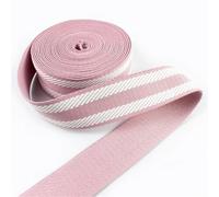 Cinta De Polipropileno Correa de poliéster 38 mm, 1/2/5/10 m, for Mochila, Correas Hombro, Cinta Trenzada a Rayas, decoración Ropa, cinturón, Accesorio Costura DIY(Color 7,1Meter)