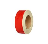 Cinta de precaución, cinta luminosa, Adhesivo de precaución peligro 2 "x 150 pies, rollos finos pegatinas reflectantes for bicicletas, decoración motocicletas(Red)