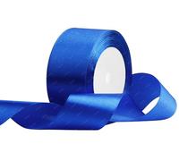 Cinta de Raso Azul 40mm x 22Metros, Cintas de Tela para Envolver regalos, Ramos de flores, Manualidades y Decoración de Fiestas de Boda