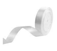 Cinta de raso blanca de 20 mm, 22 metros, cinta decorativa fina, cinta de tela para globos, bodas, bautizos y regalos de cumpleaños, día de San Valentín embalaje de regalos