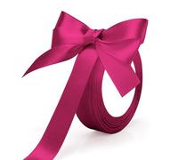 Cinta De Raso,Cinta Para Globos,Cinta De Tela,Cinta Raso,Cinta Regalo,Lazos De Regalo Para Envolver Lazos,Cinta De Fiesta,Cinta Cumpleaños,Azo Rosa,Lazos De Cinta De Satén,Rosa Caliente (1 Rollo)