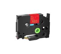 Cinta de raso compatible con PT-H100L GL-H100 Maker 12 mm no laminada TZ R234 RW34 RE34(Gold on Red)