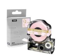 Cinta de Raso de 12 mm Compatible con SFR12SK SFR12PK SFR12RZ SFR12ZK SFR12GZ SFR12KZ LW 300 LW 400 700 Embalaje de Regalo(Gold on Pink)