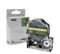 Cinta de Raso de 12 mm Compatible con SFR12SK SFR12PK SFR12RZ SFR12ZK SFR12GZ SFR12KZ LW 300 LW 400 700 Embalaje de Regalo(Gold on Green)