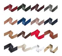 Cinta de recorte de piel sintética,correa de piel sintética de PU en 6 tamaños y 17 colores,5 mm - 30 mm. Neotrims,Imitación de la versión vegana de cuero real. Grey, 10mm - 1 meter