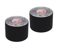 Cinta de Recuperación Deportiva, Pegatinas de Cinta Muscular Transpirables Cortables de 5 Cm de Ancho para Fitness(Negro)