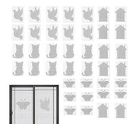 Cinta de reparación de malla - 3.54x2.76x3.15 pulgadas Parche apantallado | Cinta de reparación de pantalla de ventana 40x, protección de reemplazo autoadhesiva con patrones-para el mantenimiento