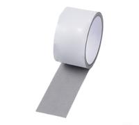 Cinta de reparación de pantalla de ventana para puertas de patio y jardín para ventanas, parche de malla fuerte para detener insectos, kit de fijación de agujeros fácil con respaldo en colores gris
