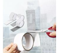 Cinta de reparación de pantalla, parche de malla de fibra de vidrio de 5 cm x 2 m para ventana, puerta, tienda de campaña, caravana, piscina, kit de fijación de agujeros de desgarro adhesivo fuerte