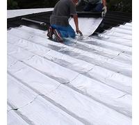 Cinta de Reparación de Tejados,Cinta de Butilo Impermeable Autoadhesiva,Cinta de Asfalto para Reparar Grietas,para Grieta Superficial,Techo Fuga de Agua y Reparación de Tuberías (10x500cm)