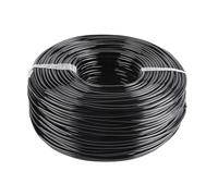 Cinta de riego por goteo, Manguera de jardín de 4/7mm y 1/4 pulgadas, riego por goteo automático, tubería de PVC, refrigeración por nebulización negra de 5-80m(50m)