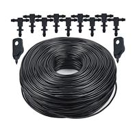 Cinta de riego por goteo T, Tubo de riego de cinta de goteo plana for jardín 5-140M 2 uds(50M)