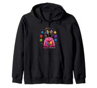 Cinta de Rompecabezas de Conciencia sobre el Autismo con gráficos Coloridos para niñas y niños Sudadera con Capucha