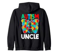 Cinta de Rompecabezas de concienciación sobre Autismo tío Mariposa Sudadera con Capucha