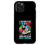 Cinta de Rompecabezas Heart Best Friend para concienciar sobre el Autismo Carcasa para iPhone 11 Pro